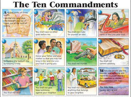 Craft Ideas Commandments on Ten Commandments Sunday School Lessons