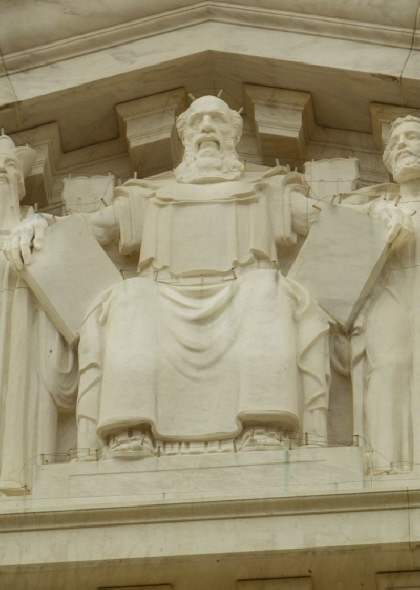 Ten Commandments & Moses in Supreme Court Building