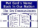 Put God's Name Back in Our Nation yard sign