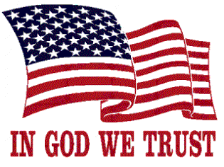 In God We Trust patriotic yard sign