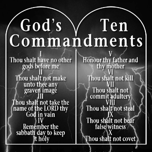 The Ten Commandments Lightning